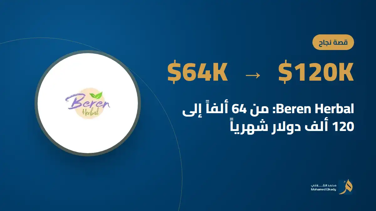 قصة نجاح Beren Herbal: من 64 ألفاً إلى 120 ألف دولار شهرياً